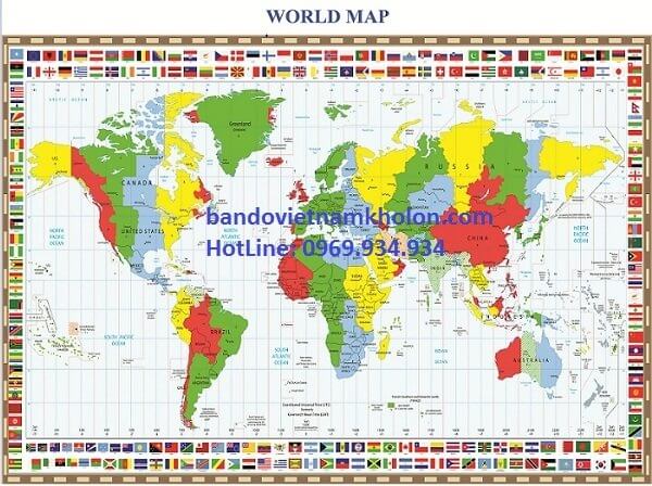 bản đồ thế giới phóng to