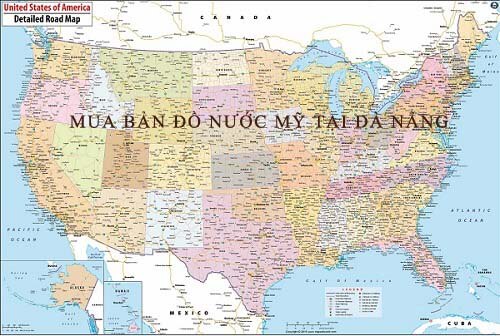 Mua bản đồ Nước Mỹ tại Đà Nẵng