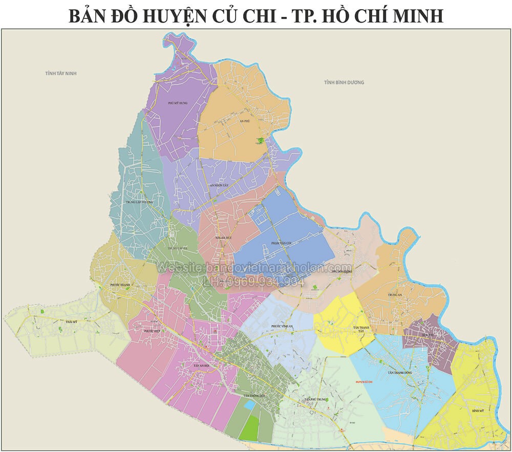 Bản Đồ Huyện Củ Chi Thành Phố Hồ Chí Minh