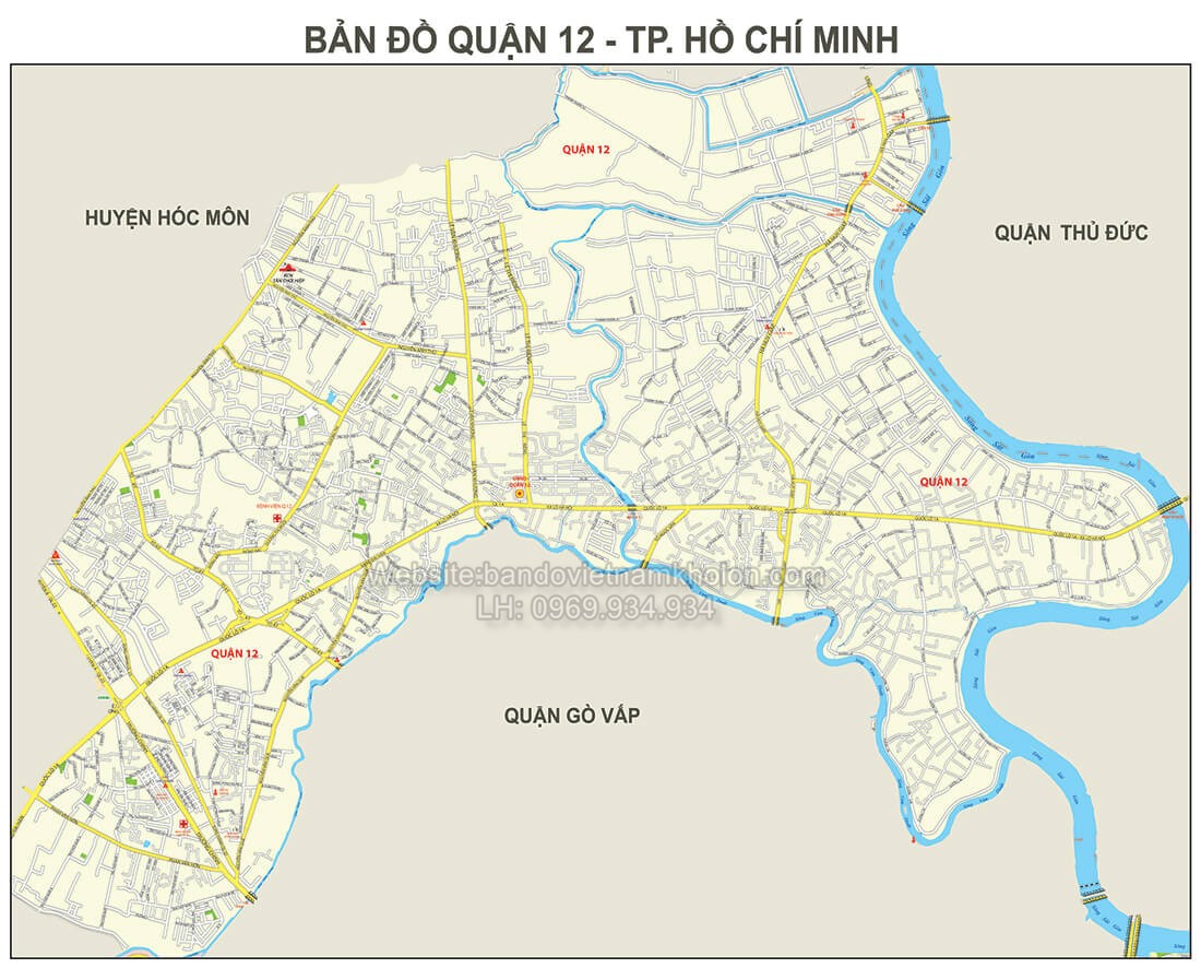 Bản Đồ Quận 12 Thành Phố Hồ Chí Minh