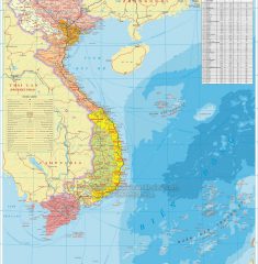 Bản đồ Việt Nam khổ lớn mẫu 4